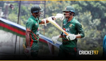 ইয়াসির, নাসুমের ফিফটিতে চ্যালেঞ্জিং সংগ্রহ পেল বাংলাদেশ 'এ'