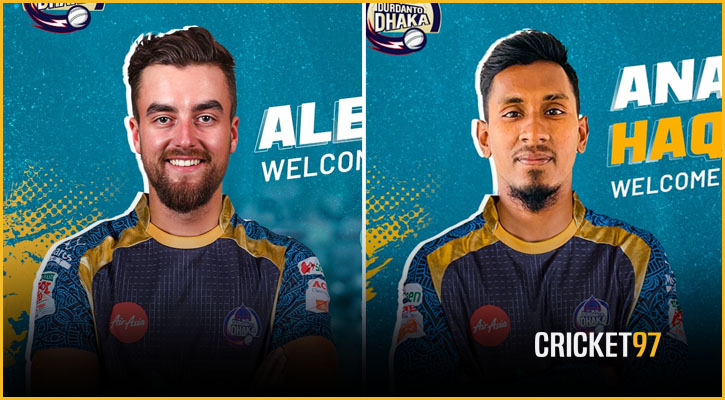 দুর্দান্ত ঢাকায় যুক্ত হল আরও দুই ক্রিকেটার