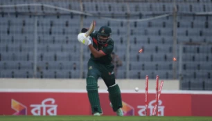 Fighting Total from Hridoy, Mosaddek and Liton Sets Australia a Target of 275