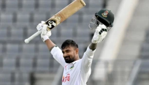 লিটনের লড়াকু সেঞ্চুরিতে ধস সামলে বাংলাদেশের ২৭৮ রান