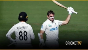 Conway-Latham record stand powers New Zealand to 334-1 on opening day
