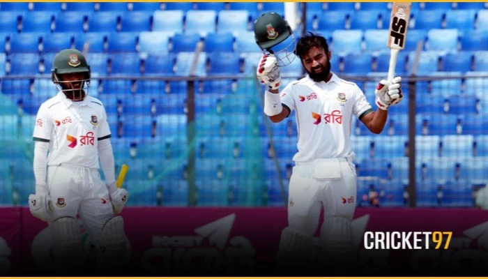 Shadman’s Century Brightens Day 2, But Late Wickets Dampen Bangladesh’s Advantage