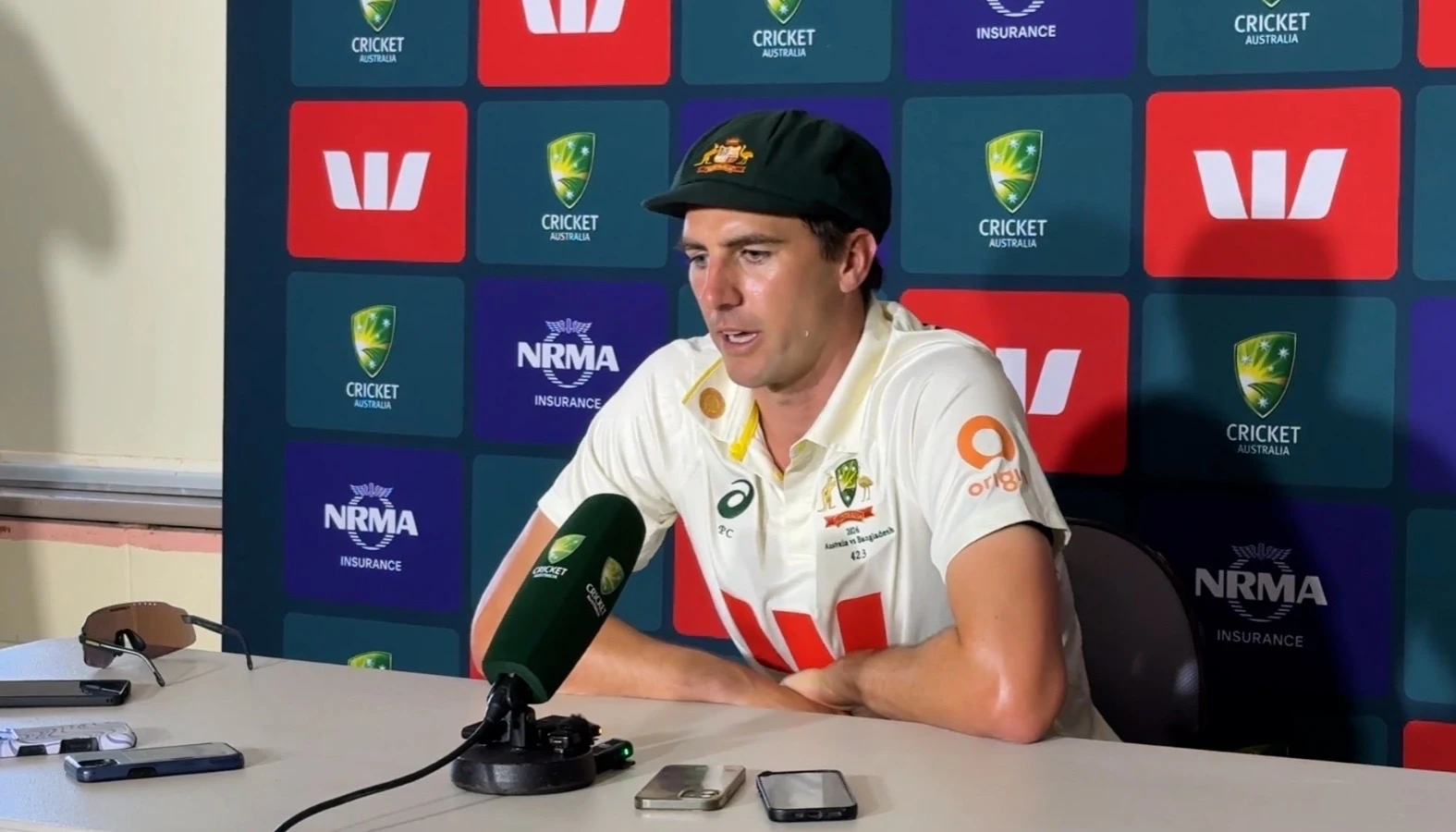 Australia Determined to Bounce Back in Mackay Test, Cummins Praises Bangladesh