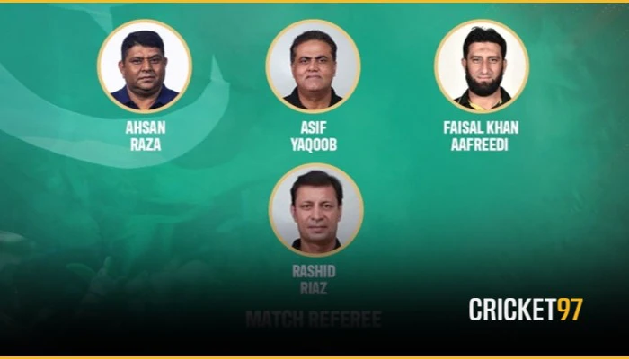 Match officials announced for Pakistan v Bangladesh T20I series