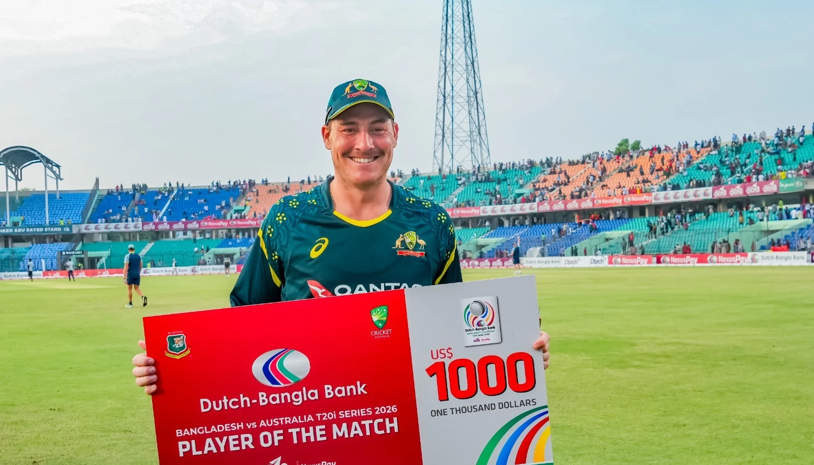 Bangladesh Troubled by Renshaws Bowling Again as Aussie All-Rounder Takes a Swipe