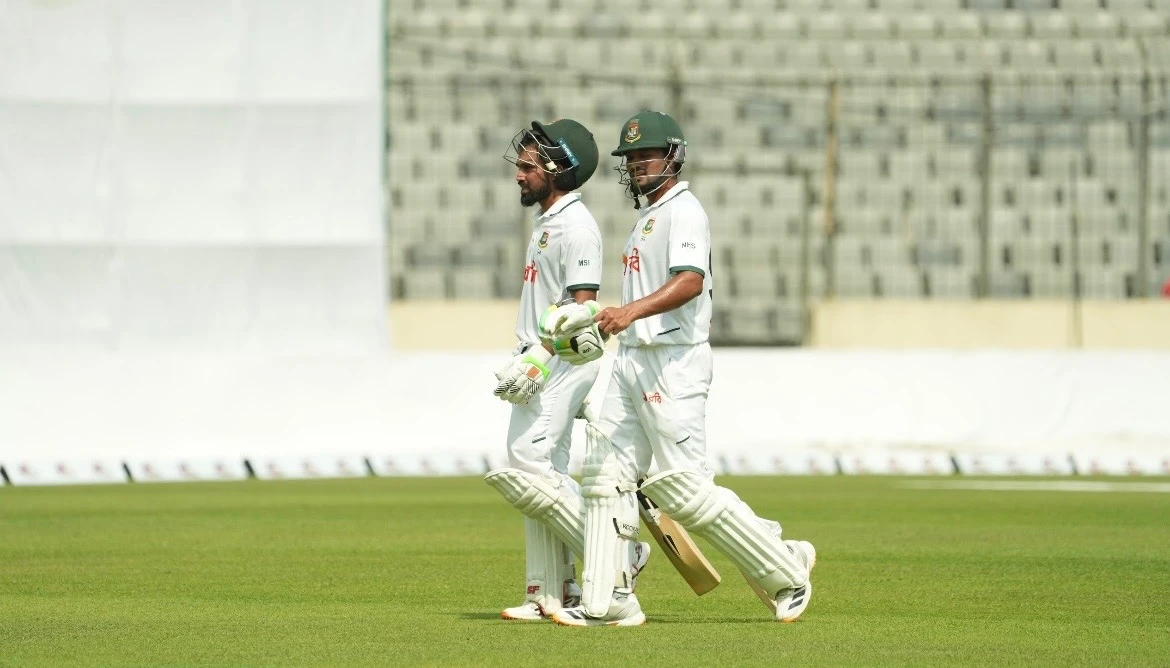 Bangladesh Reach 96-2 at Lunch After Losing Two Wickets in Mirpur Test